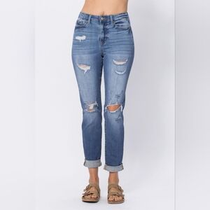 Judy Blue Destroyed Boyfriend Jean EUC Size 27